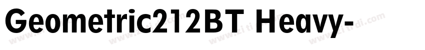 Geometric212BT Heavy字体转换